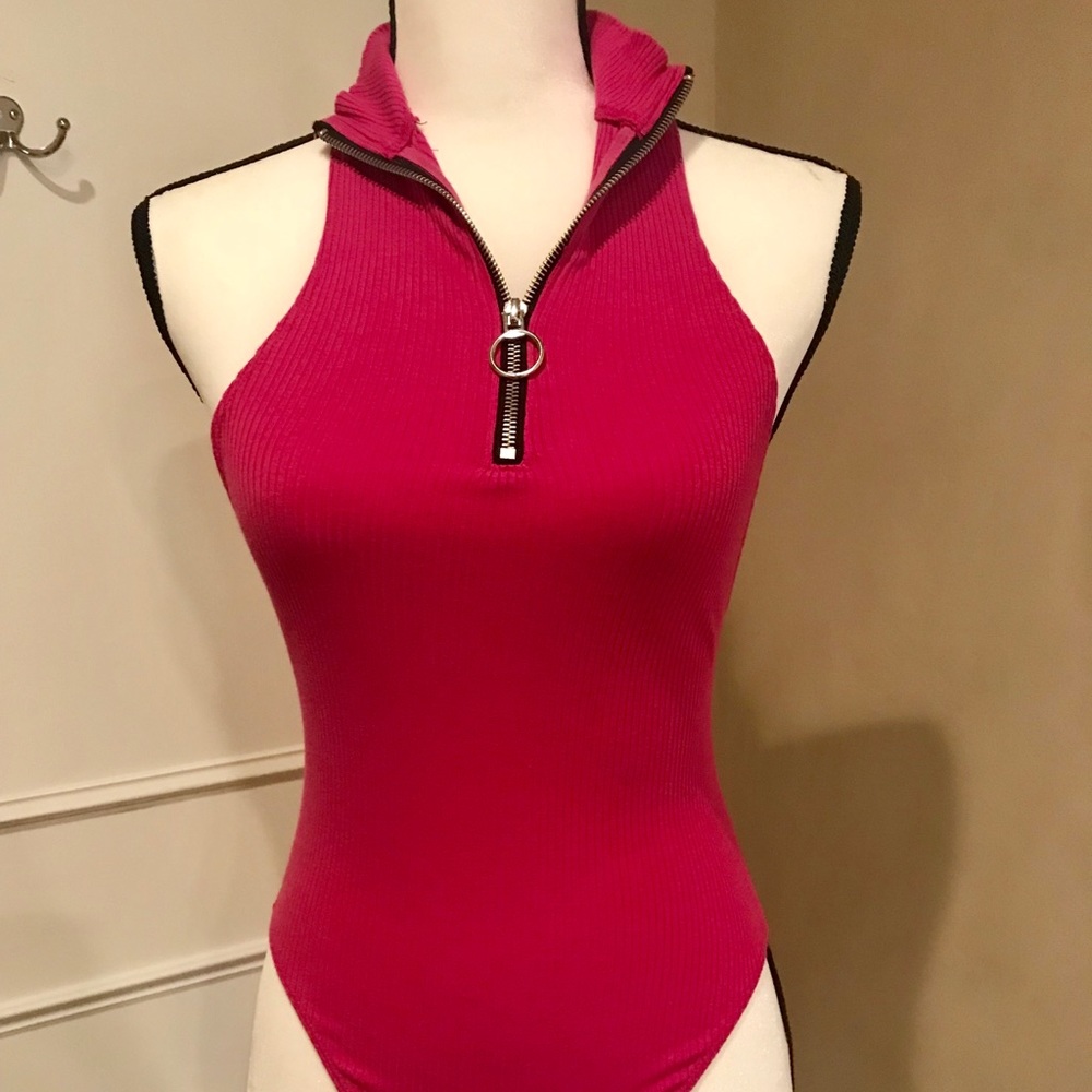 Hot pink Urban Outfitters bodysuit
